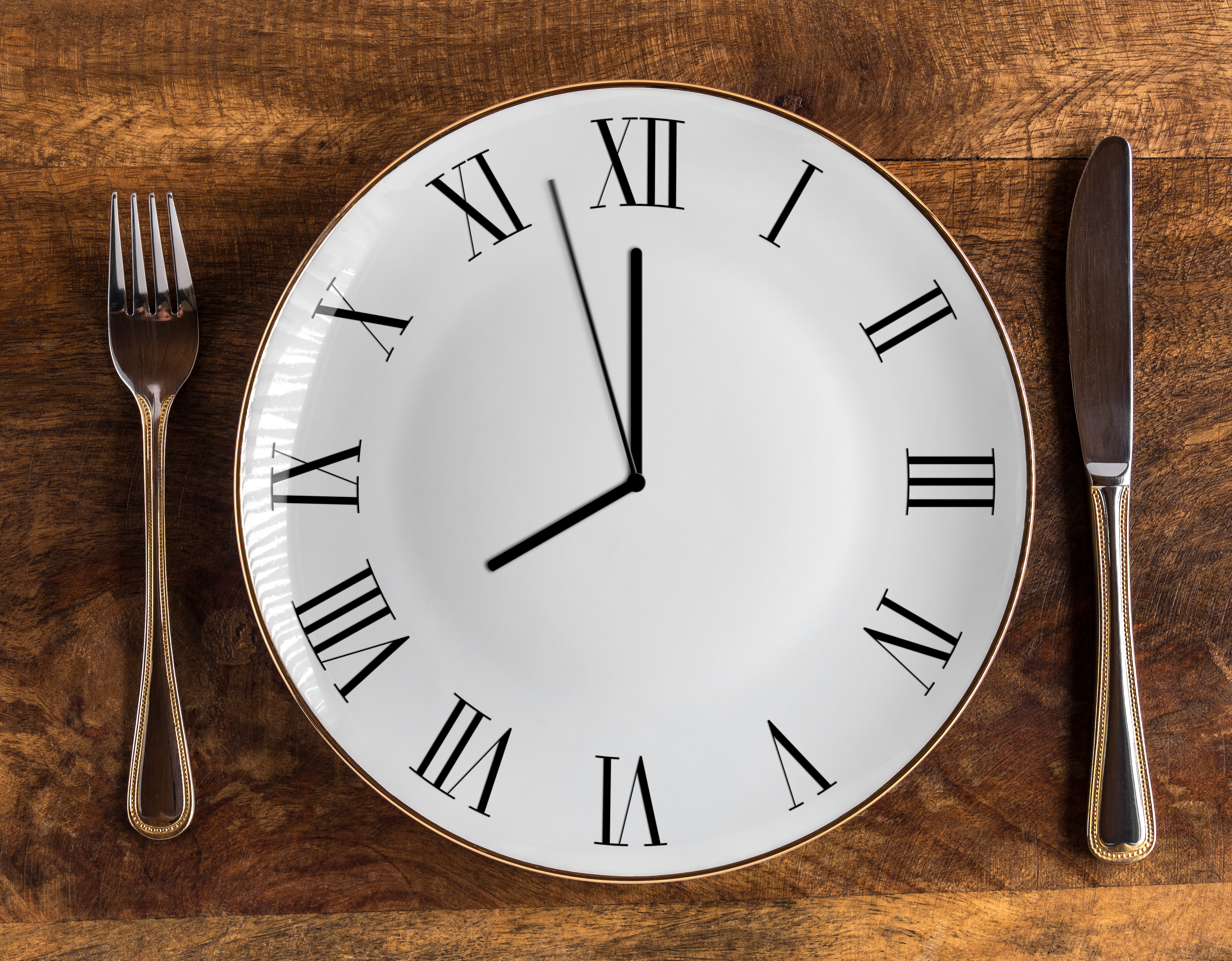 Plate Clock Food